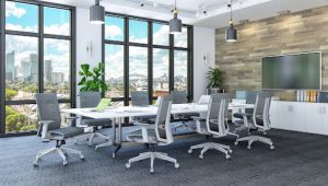 Element Contract Conference Table with YY Metal Base