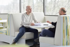 Ais Corporate Headquarters Cafe Sitting in the Lounge Booth Seating
